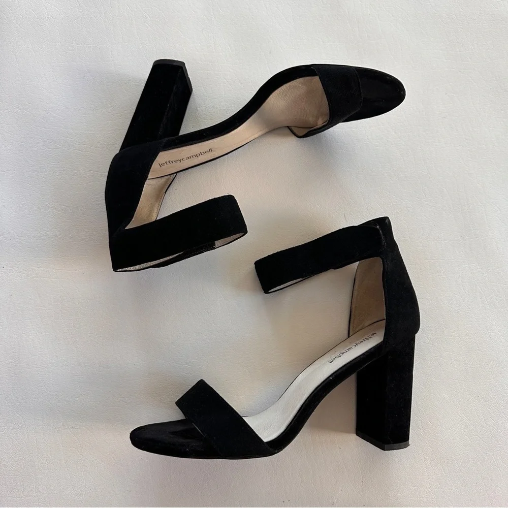 Jeffrey Campbell Lindsay Sandals Womens Size 10 Suede Wedding Guest Party Formal